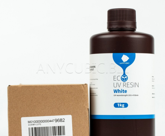 Фото 3 - Біла Еко Рослинна Фотополімерна смола Anycubic Eco White resin 1кг