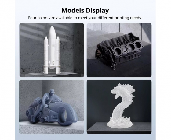 Фото 3 - Фотополимерная смола Anycubic High Speed ​​Resin 2.0 Серый