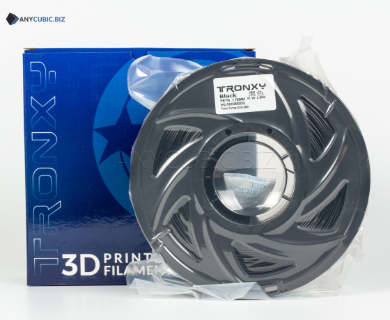 Фото 2 - Чорний PETG пластик Tronxy для 3D принтера 330m | 1 кг | 1,75 мм