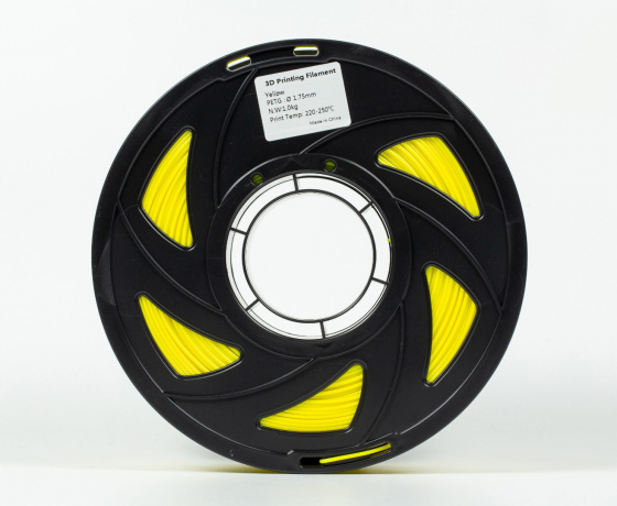 Фото 5 - PETG філамент (пластик) для 3D принтера Жовтий 1кг, 1.75мм, 330м