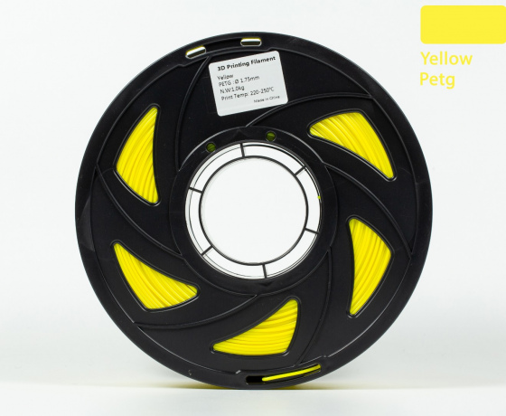 Фото 3 - PETG філамент (пластик) для 3D принтера Жовтий 1кг, 1.75мм, 330м