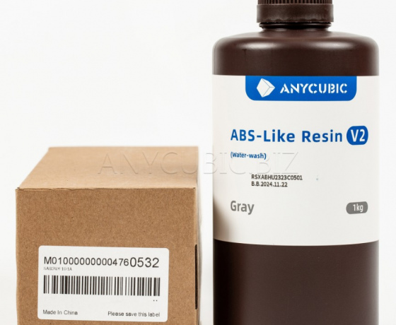 Фото 2 - Фотополімер Anycubic ABS-Like Resin V2 сірий​