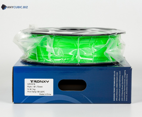 Фото 3 - Зелений PLA пластик Tronxy для 3D принтера 340m | 1 кг | 1,75 мм