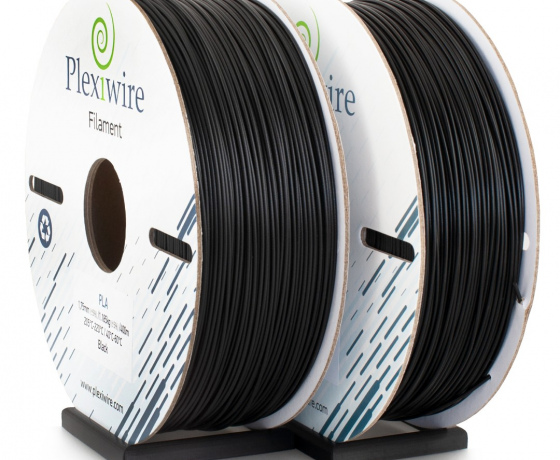 Фото 2 - PLA пластик Plexiwire для 3D принтера чорний 400м / 1.185кг / 1.75мм