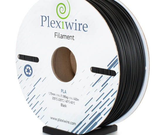 Фото 3 - PLA пластик Plexiwire для 3D принтера чорний 400м / 1.185кг / 1.75мм