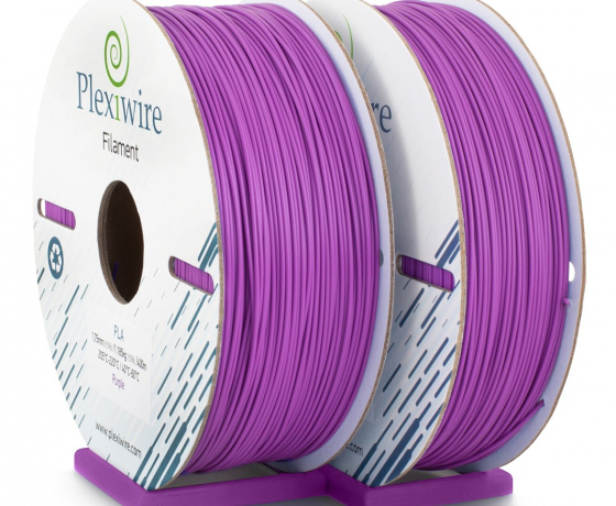 Фото 2 - PLA пластик Plexiwire для 3D принтера фиолетовый 400м/1.185кг/1.75мм