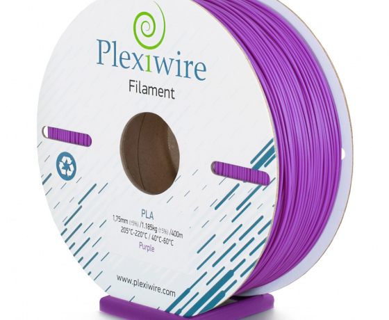 Фото 3 - PLA пластик Plexiwire для 3D принтера фиолетовый 400м/1.185кг/1.75мм