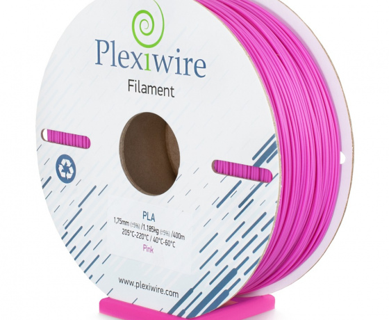 Фото 3 - PLA пластик Plexiwire для 3D принтера розовый 400м/1.185кг/1.75мм