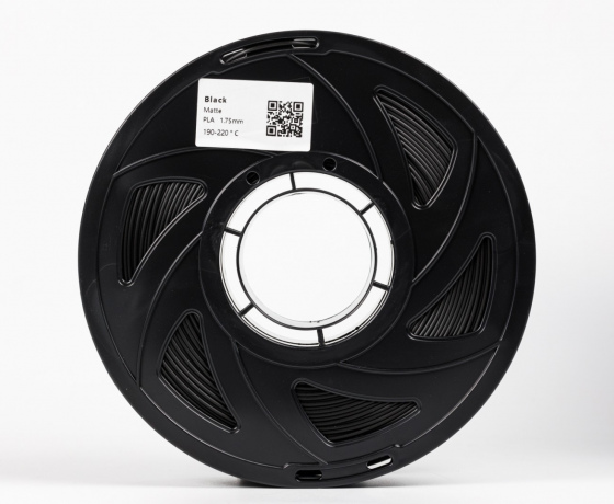 Фото 4 - Черный Матовый Пла Пластик 1кг | 1.75мм | 330м