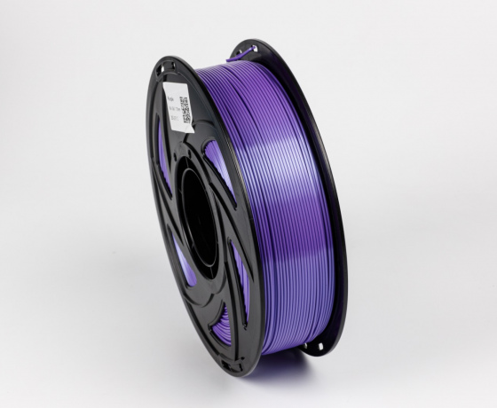Фото 4 - Пурпурний Пла Пластик Шовковий \ PLA SILK Purple 1кг | 1.75мм | 330м