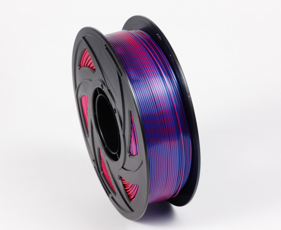 Фото 2 - Червоний | Синій | Зелений Шовковий Пла Пластик | PLA SILK Red | Blue | Green 1кг | 1.75мм | 330м