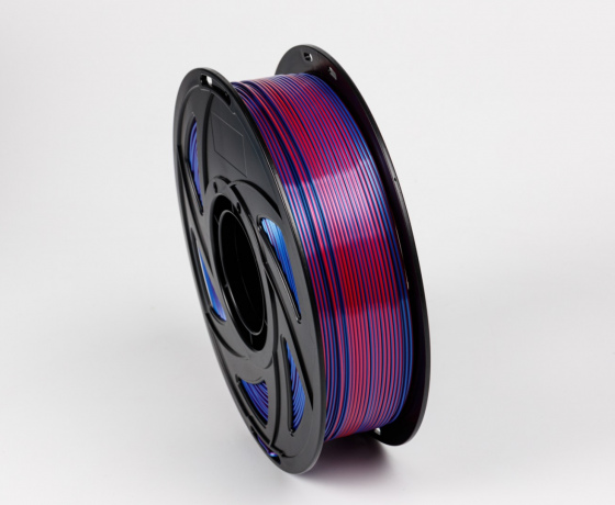 Фото 5 - Синій Фіолетовий Рожевий Шовковий Пла Пластик | PLA SILK Blue Purple Pink 1кг | 1.75мм | 330м