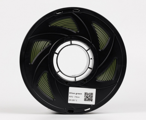 Фото 4 - Хакі Оливково-зелений PETG (ПЕТГ) coPET пластик для 3D принтера 1кг 1.75мм