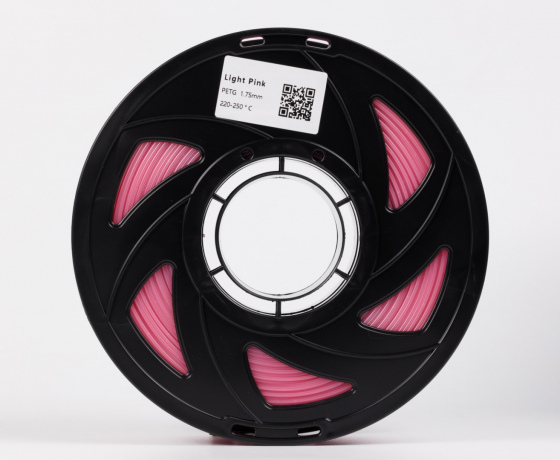 Фото 3 - Світло-рожевий PETG (ПЕТГ) coPET пластик для 3D принтера 1кг | 1.75мм | 330м