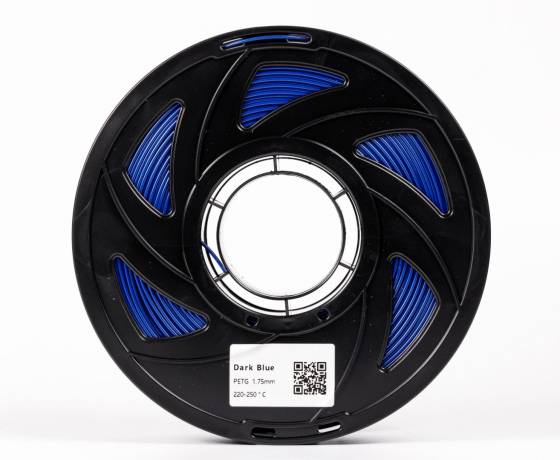 Фото 4 - Темно-синій PETG (ПЕТГ) coPET пластик для 3D принтера | DarkBlue PETG 1кг | 1.75мм | 330м