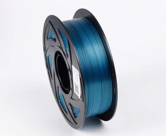 Фото 2 - Синій Металік PETG пластик для 3D принтера | PETG Filament Metal blue 1кг | 1.75мм | 330м
