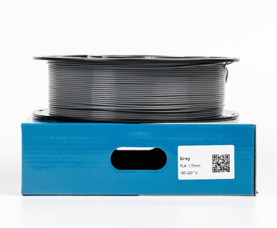 Фото 2 - Сірий PLA пластик для 3D принтера | Pla RAL 7036 Platinum grey 1кг | 1.75мм | 330м