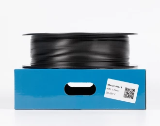 Чорний Металік PETG пластик для 3D принтера | PETG Filament Metal black 1кг | 1.75мм | 330м
